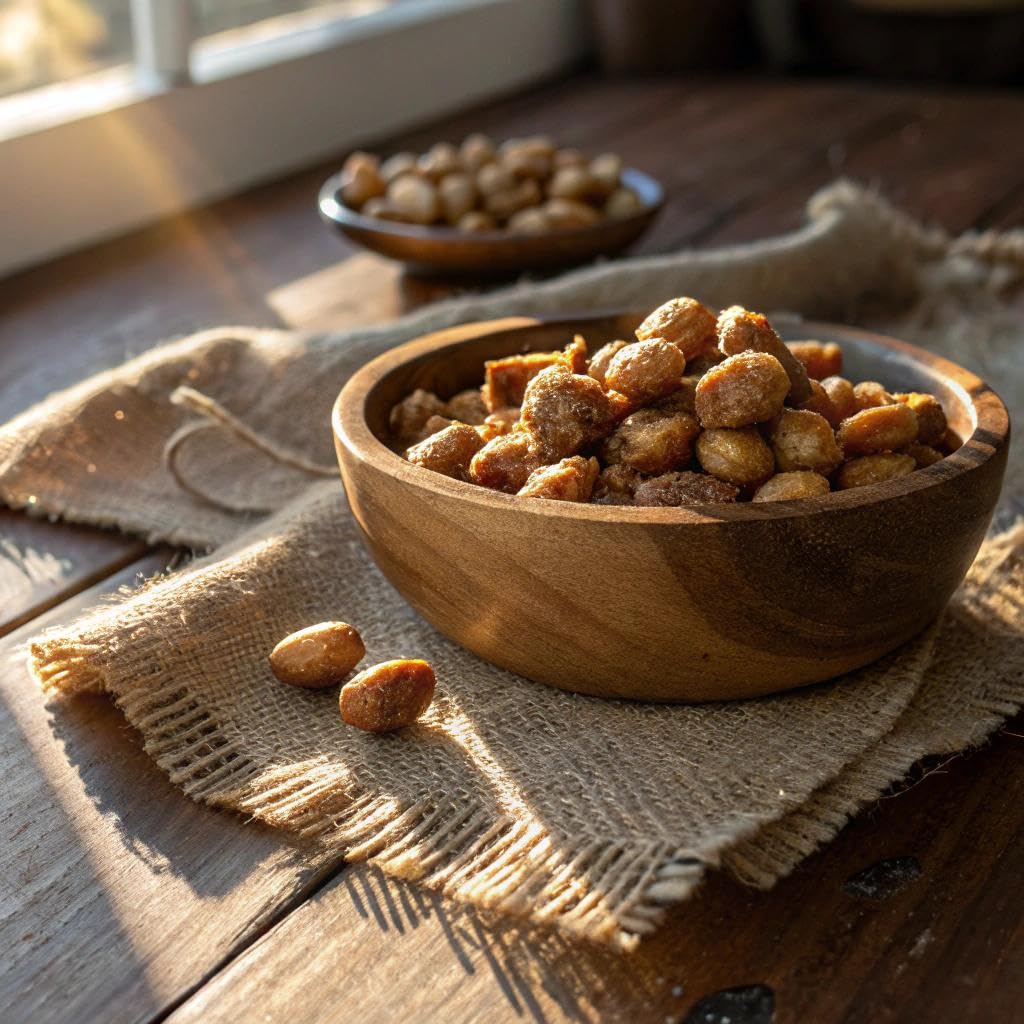 Fresh Snacks Toffee Peanuts - Sun-Baked Sweet Covered in Toffee - Locally Made Butter Snack - All Natural Ingredients - Resealable Bag Guarantees Freshness (24oz)