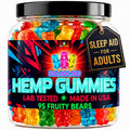 Hemp Gummies For Adults-Infused Fruit Gummy Bears Candy Edibles-For Calm & Relaxation Hempseed Oil -Made In USA-95 Count
