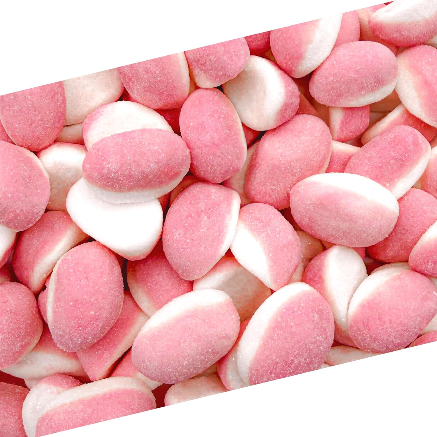 Strawberry Gummies | 1 Pound Bag | Puffy Strawberry Gummy Candy | Pink Candies for Baby Shower & Gender Reveal Parties | Soft Pink Drops for Girls' Celebrations