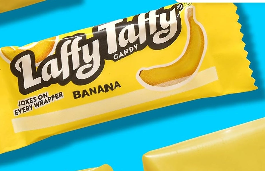 Laffy Taffy Bag, Banana, Chewy Taffy Candy, 3.5 oz bag